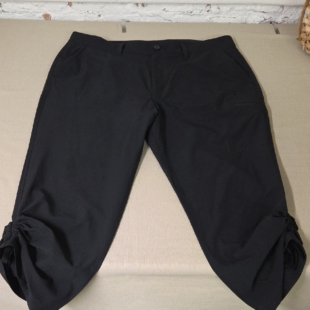 Eddie Bauer Black Nylon Athletic/ Active Pants Size 14
